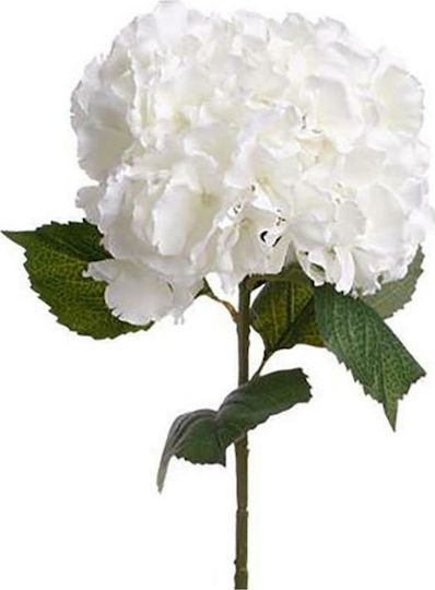 Hortensia Dekoratives Künstliches Zweigstelle Weiß 83cm Atmosphera