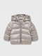 Kids' Quilted Jacket Short with Hood Gold Ecofriends