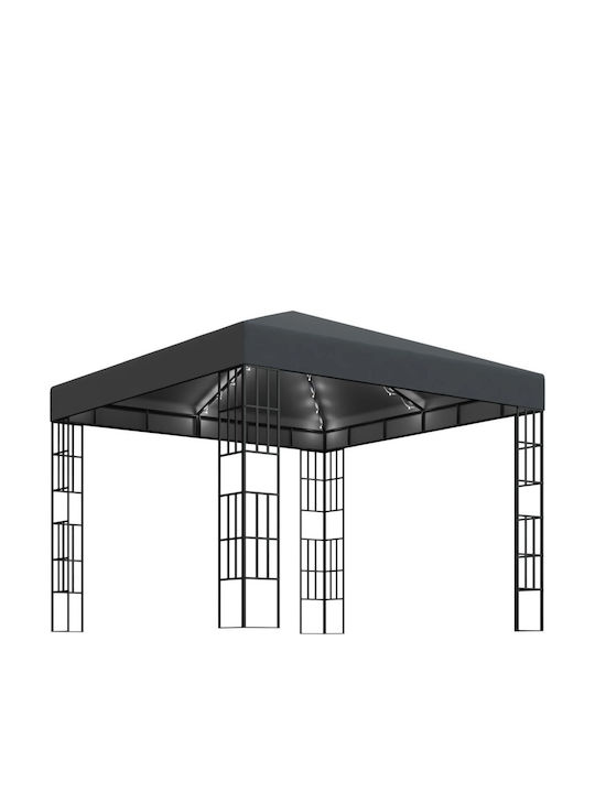 vidaXL Garden Freestanding Gazebo with LED Ligh...