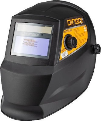 Dingqi Welding Helmet with 93x43mm Visual Field Black