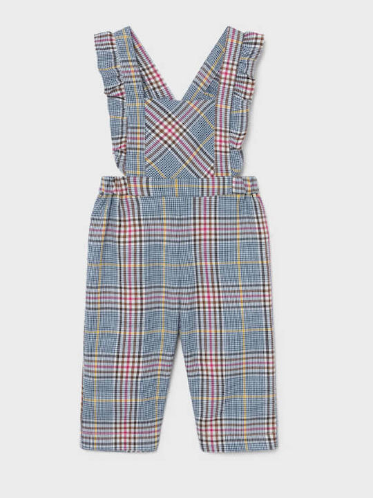 Kinder Latzhose Stoff Blau