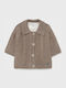 Kids Cardigan Cotton Brown