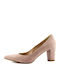 Stefania Suede Pink Heels