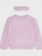 Kinderpullover Langarm Flieder