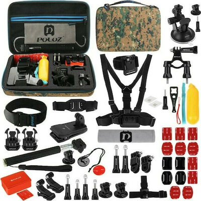 Puluz Σετ Αξεσουάρ 53 in 1 Ultimate Combo Kit για Action Cameras