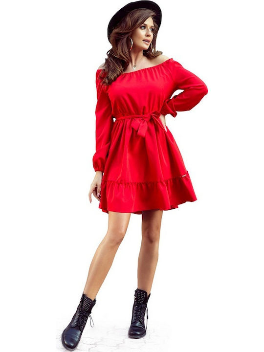 Numoco Mini Kleid Rot