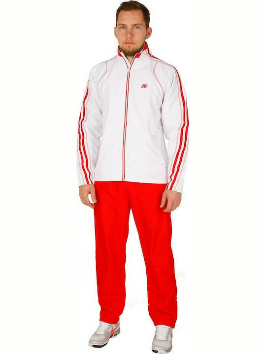 Ανδρική Αθλητική Φόρμα Topspin Classic Pro TrackSuit White / Red