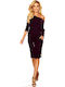 Numoco Midi Rochie Negru