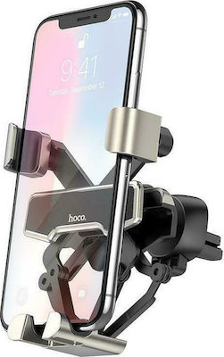 Hoco Mobile Phone Holder and Tablet Car Air Vent Guide Gravity Holder 4-6.5" with Adjustable Hooks Gold