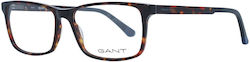 Gant Plastic Eyeglass Frame Brown Tortoise GA3201 052