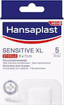 Hansaplast Αποστειρωμένα Αυτοκόλλητα Επιθέματα Med+ Sensitive XL 7x6cm 5τμχ