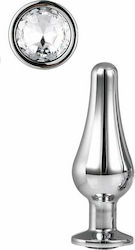 Dream Toys Gleaming Love Small Pleasure Plug Anal Plug Small Silver / Clear 9.5cm