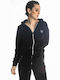 Paco & Co Women's Hooded Velvet Cardigan Black