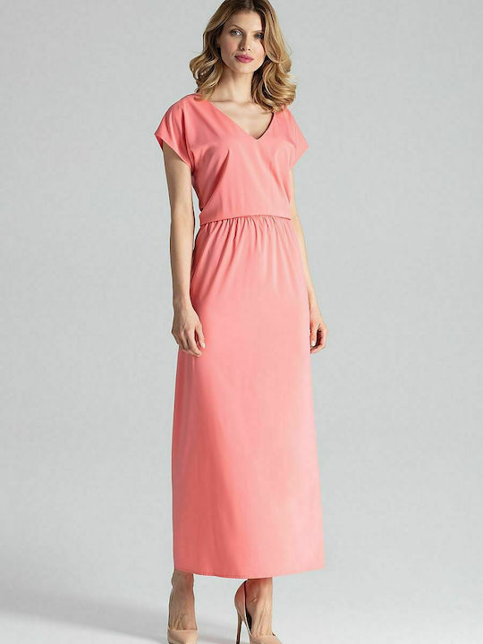 Figl M668 Maxi Dress Pink 132466