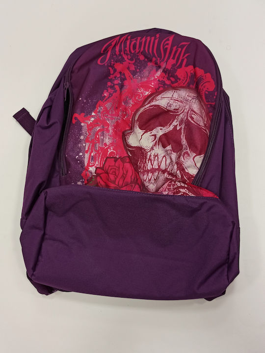 School bag Miami ink purple pink