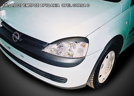 Motordrome Front Headlight Eyebrows for Opel Corsa C 2000-2006