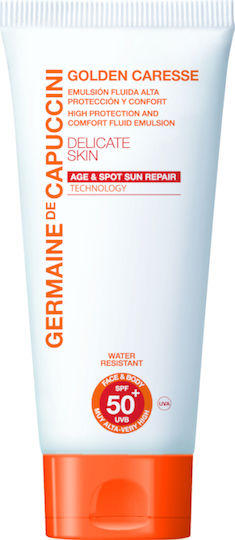 Germaine De Capuccini Golden Caresse Waterproof Sunscreen Cream Face SPF50 50ml