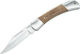 Walther Classic Clip 1 Pocket Knife with Locking Mechanism Brown in Leather Sheath