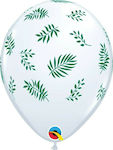 Set of 25 Balloons Latex Multicolour Tropical Greenery 27.9cm