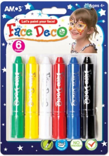 Carnival Face Painting 150gr Multicolored 6pcs