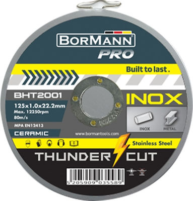 Bormann Pro BHT2001-D (035732) Δίσκος Κοπής Μετάλλου 125mm