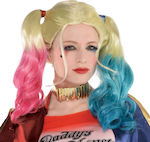 Harley Quinn Suicide Squad Carnival Wig with Braids Multicolour