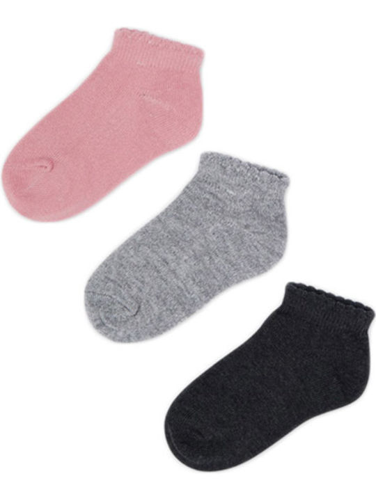 Mayoral Kids' Ankle Socks Pink 3 Pairs