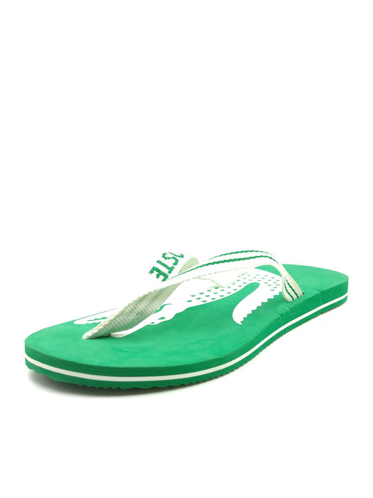 Lacoste Flip Flops σε Πράσινο Χρώμα