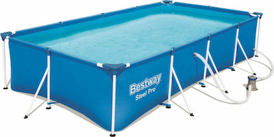 Bestway Steel Pro Pool PVC with Metallic Frame & Filter Pump 400x211x220cm