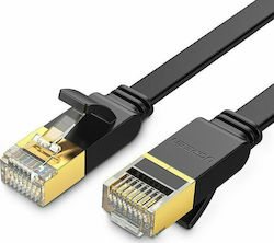 Ugreen NW106 Flat U/FTP (STP) Cat.7 Καλώδιο Δικτύου Ethernet 1.5m Μαύρο