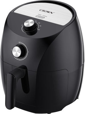 Crown Air Fryer with Removable Basket 3.7lt Black