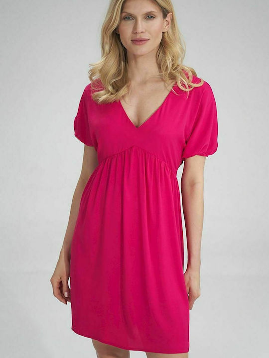 Figl M766 Summer Mini Dress Fuchsia 154658