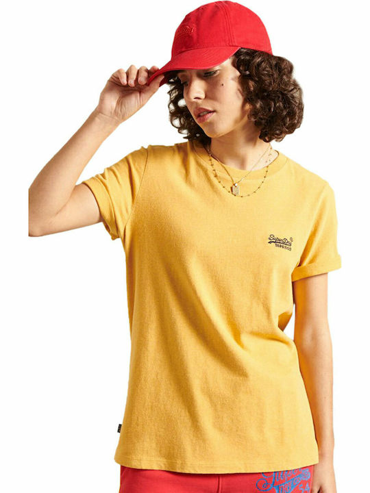 Superdry Women's T-shirt Ochre Marl