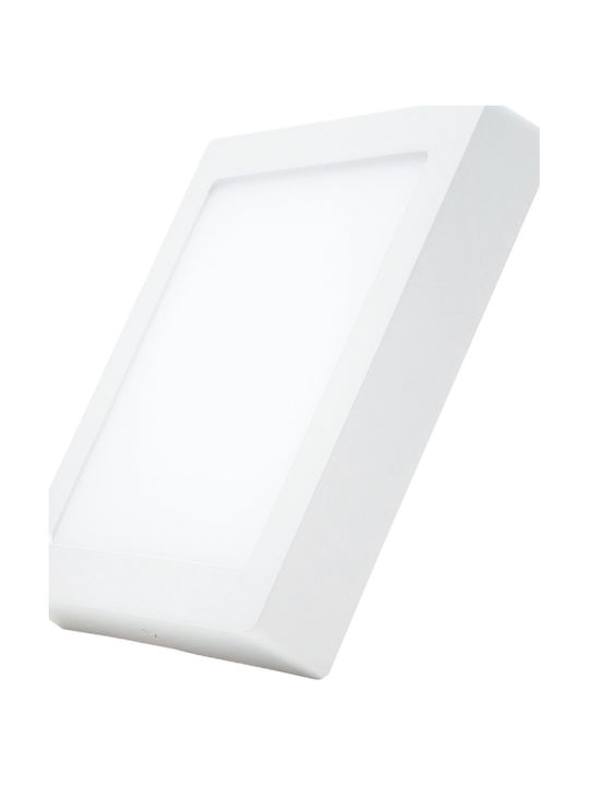 Eurolamp Τετράγωνο Εξωτερικό LED Panel 20W με Ψυχρό Λευκό Φως 6500K 22.5x22.5εκ.