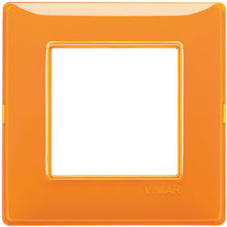 Vimar Plana Vertical Switch Frame 1-Slot Orange 2 Στοιχείων 14642.48