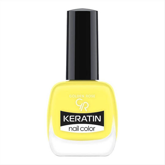 Golden Rose Keratin Glossy Yellow Nail Polish 77 10.5ml