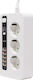Andowl Power Strip 3 Positions with 5 USB-A, Switch and Cable 2m