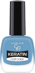 Golden Rose Keratin Glossy Βερνίκι Νυχιών Μπλε ...