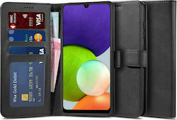 Tech-Protect Wallet Synthetic Leather Black (Galaxy A22 4G)