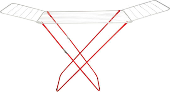 Chios Hellas Metallic Folding Floor Clothes Drying Rack with Hanging Length 18m