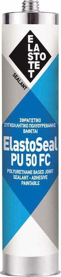 Elastotet Elastoseal PU 50FC Σφραγιστική Σιλικόνη Πολυουρεθάνης Ξύλου Λευκή 600ml