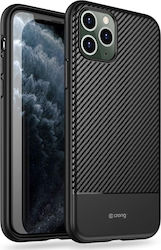 Crong Prestige Carbon Задна корица Силикон Чере...