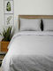 Sunshine Sheet Sets Double with Elastic 150x205+30cm. Cotton Feelings 920 Grey 4pcs