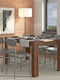 Domus Τραπέζι Τραπεζαρίας Ξύλινο Dark Sonoma / Sonoma 135x80.5x74.5εκ.