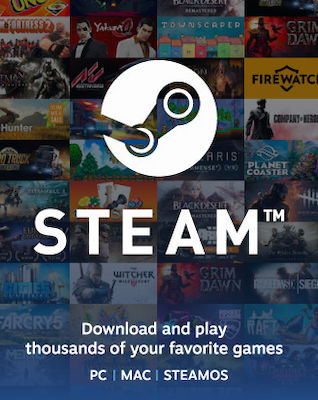 Steam Prepaid Card 10 Euro Betriebssysteme für PC