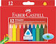 Faber-Castell Σετ Κηρομπογιές με 12 Χρώματα