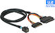 DeLock Mini SAS to 22-Pin SATA III Cable 0.75m Black (84821)