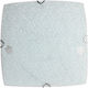 Keskor Flower Ceiling Mount Light 41cm Transparent with Socket E27