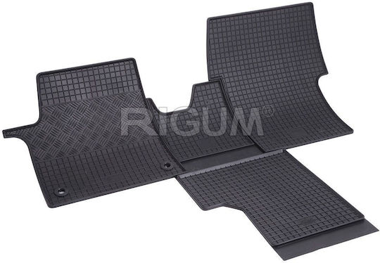 Rigum Σετ Μπροστινά και Πίσω Πατάκια 4τμχ για Peugeot Traveller Opel Zafira Life Toyota Proace (Verso) Citroen SpaceTourer Μαύρα
