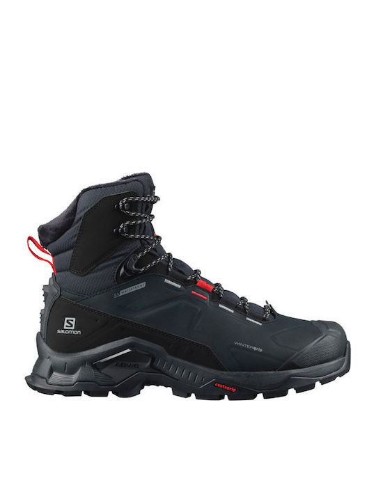 Salomon Quest Winter Thinsulate Men's Hiking Boots Black Goji Berry Monument